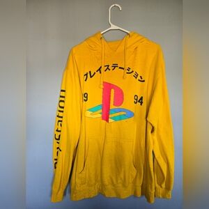 Yellow Playstation Graphic Hoodie